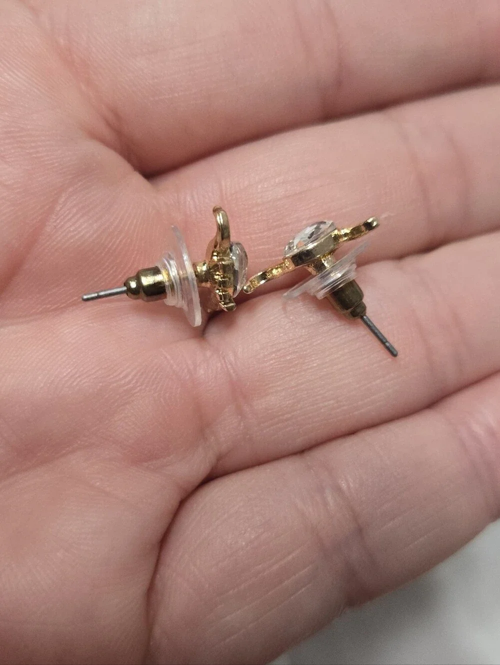 Women's Dinosaur Small Gold Tone Stud Earrings